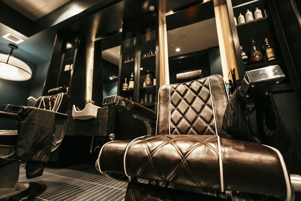 Interior da barbearia